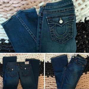 True Religion Joey bootcut jeans. dark washed, size 30